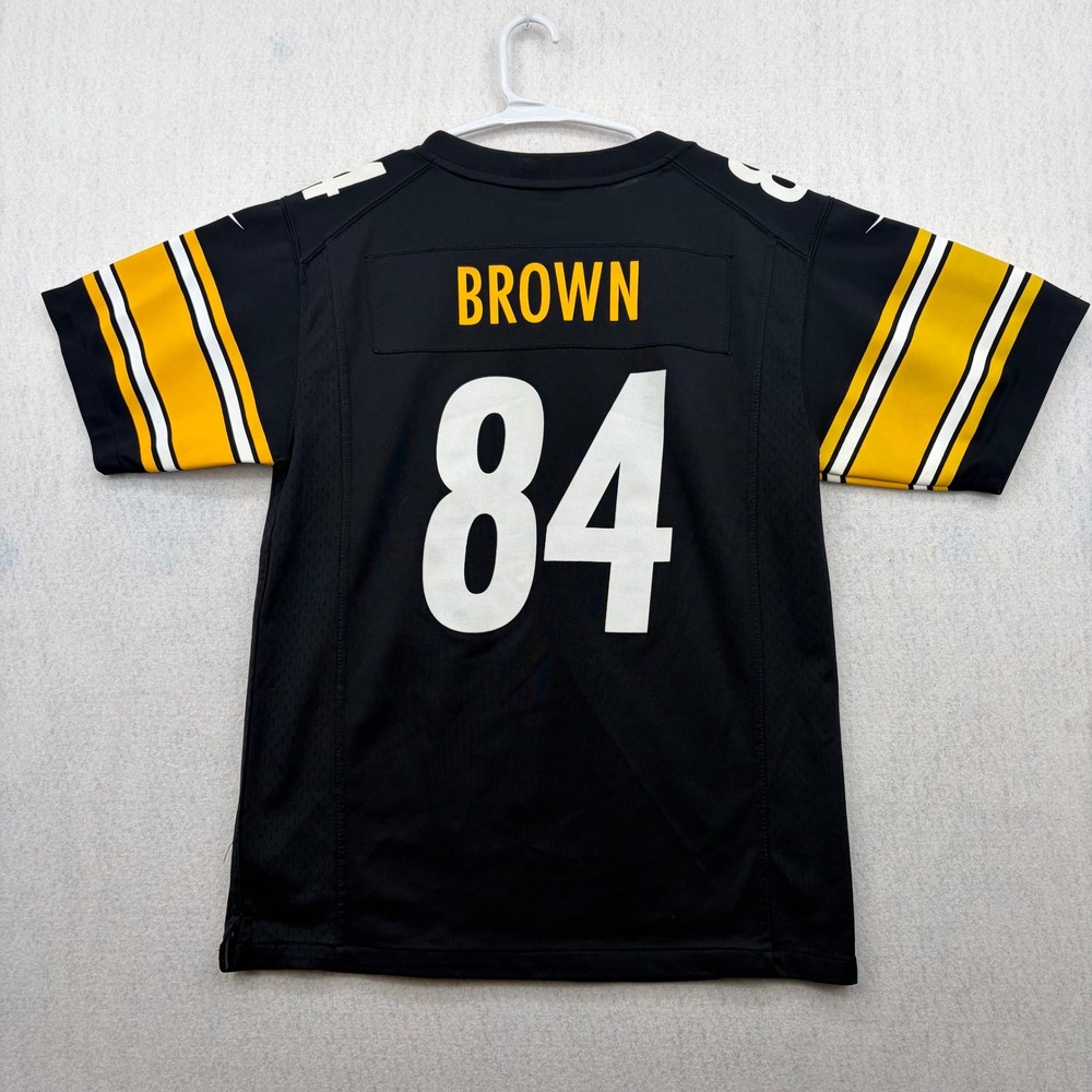 Nike NFL Pittsburgh Steelers Antonio Brown 84 Jersey Kids Large 14-16 Black